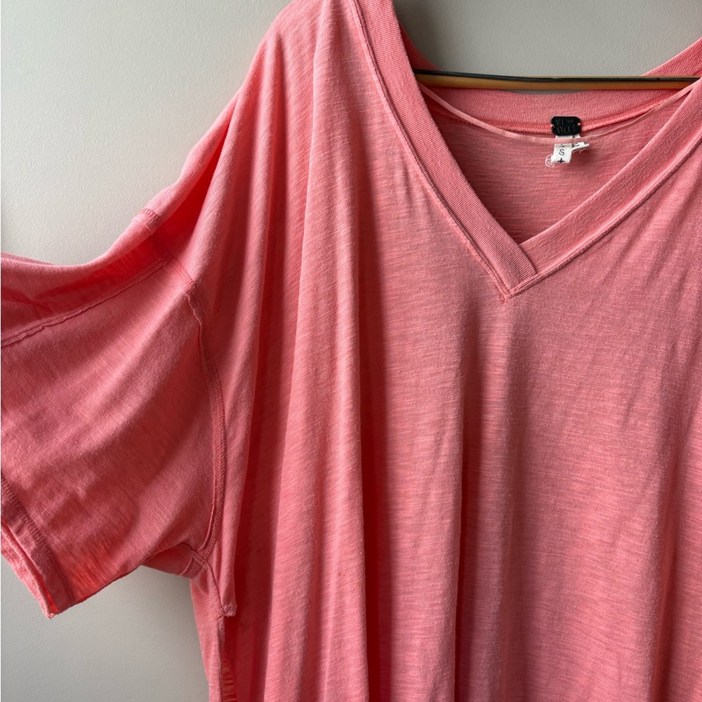 We The Free Pink Oversized Short Sleeve T-Shirt